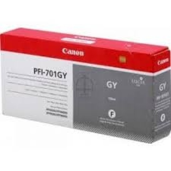 Canon PFI-701GY 0909B001 Gri Orjinal Kartuş - iPF8000 / iPF8100 T1625 Canon PFI-701GY 0909B001 Gri Orjinal Kartuş - iPF8000 / iPF8100 T1625