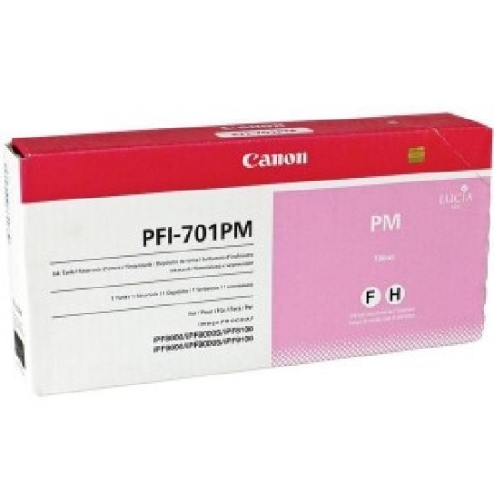 Canon PFI-701PM 0905B001 Foto Kırmızı Orjinal Kartuş - iPF8000 / iPF8100 T2550 Canon PFI-701PM 0905B001 Foto Kırmızı Orjinal Kartuş - iPF8000 / iPF8100 T2550
