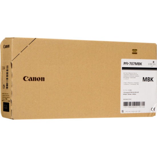 Canon PFI-707MBK 9820B001 Mat Siyah Orjinal Kartuş - iPF830 / iPF840 T7958 Canon PFI-707MBK 9820B001 Mat Siyah Orjinal Kartuş - iPF830 / iPF840 T7958