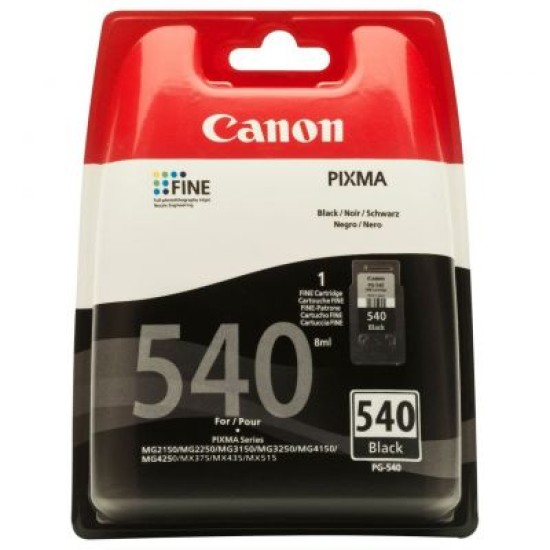 Canon PG-540 5225B005 Siyah Orjinal Kartuş - MG2150 / MG3150 T1840 Canon PG-540 5225B005 Siyah Orjinal Kartuş - MG2150 / MG3150 T1840