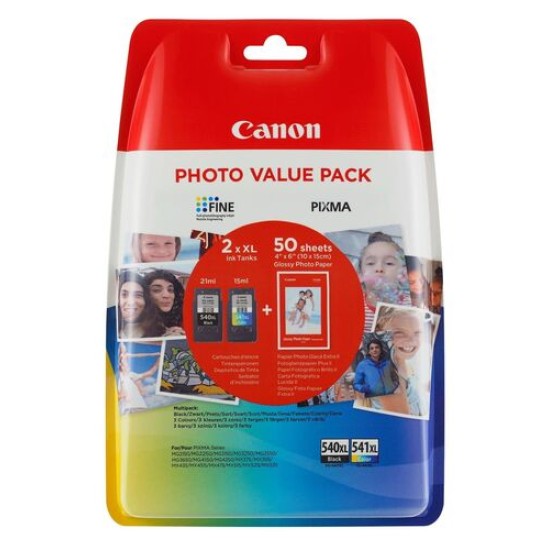 Canon PG-540XL / CL-541XL 5222B013 İkili Paket Orjinal Kartuş - MG2150 / MG3150 T13050