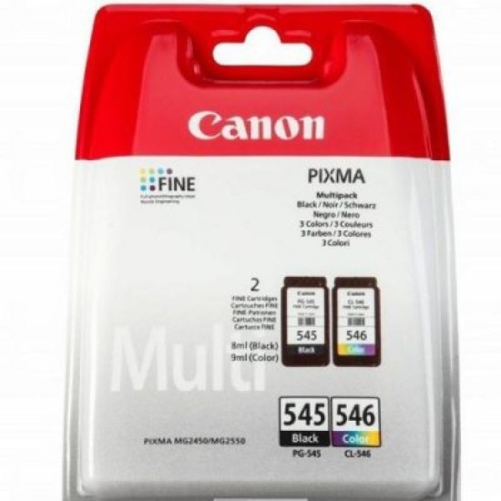 Canon PG-545 / CL-546 8287B005AA İkili Paket Orjinal Kartuş - MG2450 / MG2550 T2500
