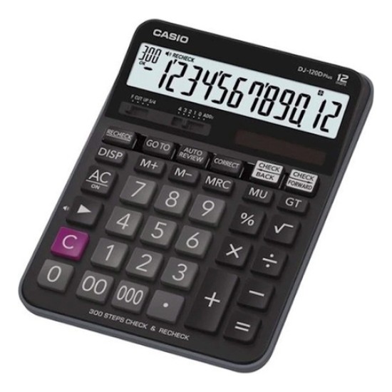Casio DJ-120D Plus 12 Haneli Masaüstü Hesap Makinesi Casio DJ-120D Plus 12 Haneli Masaüstü Hesap Makinesi