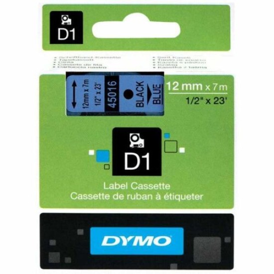 Dymo 45016 Mavi-Siyah D1 Yedek Şerit 12 mm x 7 m T16354 Dymo 45016 Mavi-Siyah D1 Yedek Şerit 12 mm x 7 m T16354