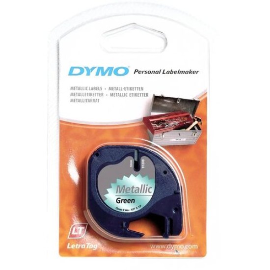 Dymo 59430 Metalik 12mm x 4m Yeşil Şerit T16288 Dymo 59430 Metalik 12mm x 4m Yeşil Şerit T16288