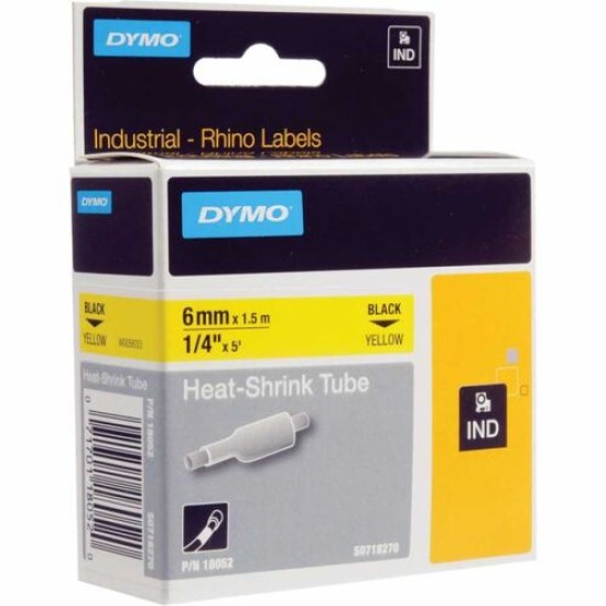 Dymo RhinoPro 18052 Sarı-Siyah 6 mm x 1.5 m Orjinal Şerit T16299 Dymo RhinoPro 18052 Sarı-Siyah 6 mm x 1.5 m Orjinal Şerit T16299