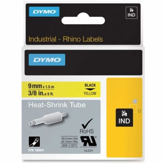 Dymo RhinoPro 18054 Sarı-Siyah 9 mm x 1.5 m Orjinal Şerit T16358 Dymo RhinoPro 18054 Sarı-Siyah 9 mm x 1.5 m Orjinal Şerit T16358