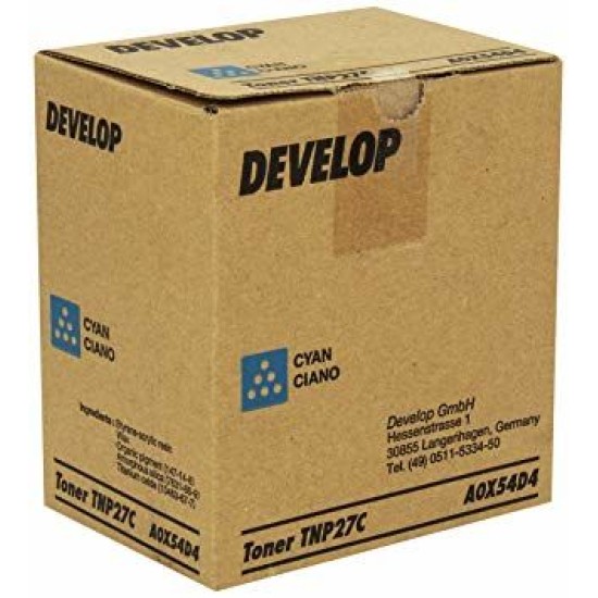 Develop TNP-27C Mavi Orjinal Toner - Ineo +C25 T9751 Develop TNP-27C Mavi Orjinal Toner - Ineo +C25 T9751