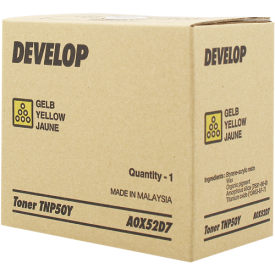 Develop TNP-50Y Sarı Orjinal Toner - Ineo +3100 T9768 Develop TNP-50Y Sarı Orjinal Toner - Ineo +3100 T9768