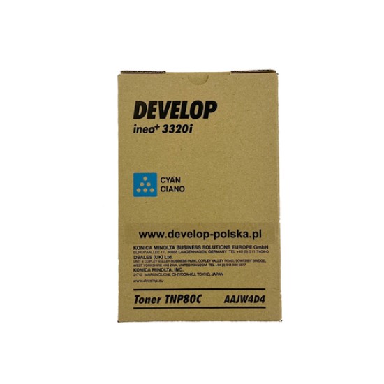 Develop TNP-80C AAJW4D4 Mavi Orjinal Toner - Ineo +3320i Develop TNP-80C AAJW4D4 Mavi Orjinal Toner - Ineo +3320i