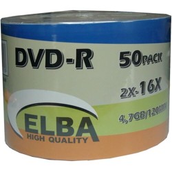 Elba DVD-R 4.7GB/120MIN 16x Printable 50li Shrink Elba DVD-R 4.7GB/120MIN 16x Printable 50li Shrink