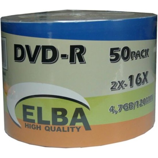 Elba DVD-R 4.7GB/120MIN 16x Printable 50li Shrink Elba DVD-R 4.7GB/120MIN 16x Printable 50li Shrink