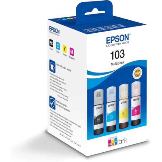 Epson 103 C13T00564A Multipack Orjinal Kartuş - L1210 / L3210 Epson 103 C13T00564A Multipack Orjinal Kartuş - L1210 / L3210