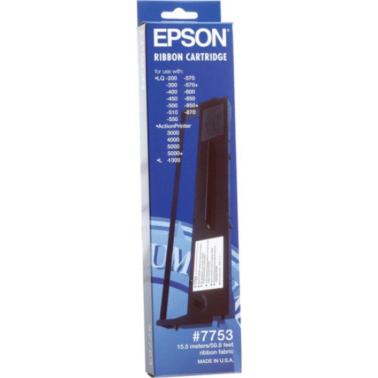 Epson C13S015021 7753 Orjinal Şerit - LQ-300 / 570 T6297 Epson C13S015021 7753 Orjinal Şerit - LQ-300 / 570 T6297