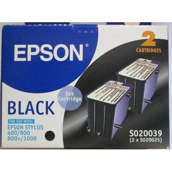 Epson C13S020039/C13S020025 Siyah Orjinal Kartuş - Stylus 400 T15814 Epson C13S020039/C13S020025 Siyah Orjinal Kartuş - Stylus 400 T15814