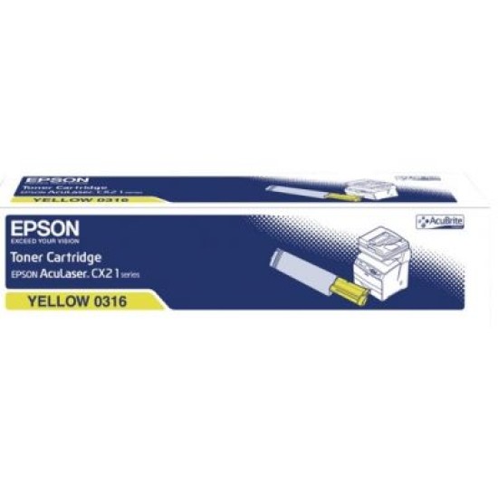 Epson C13S050316 Sarı Orjinal Toner - CX21 T5143 Epson C13S050316 Sarı Orjinal Toner - CX21 T5143
