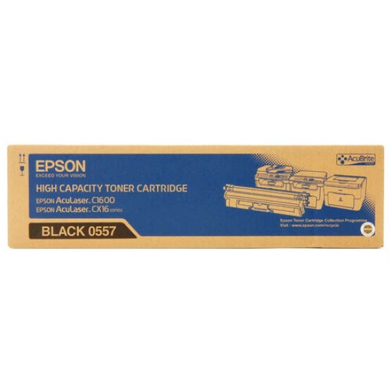 Epson C13S050557 Siyah Orjinal Toner Yüksek Kapasite - CX16 / C1600 T3904 Epson C13S050557 Siyah Orjinal Toner Yüksek Kapasite - CX16 / C1600 T3904