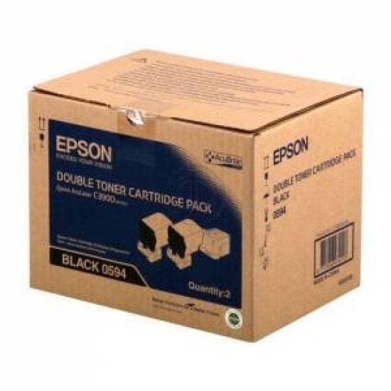 Epson C13S050594 2li Paket Siyah Orjinal Toner - C3900 / CX37 T4618 Epson C13S050594 2li Paket Siyah Orjinal Toner - C3900 / CX37 T4618