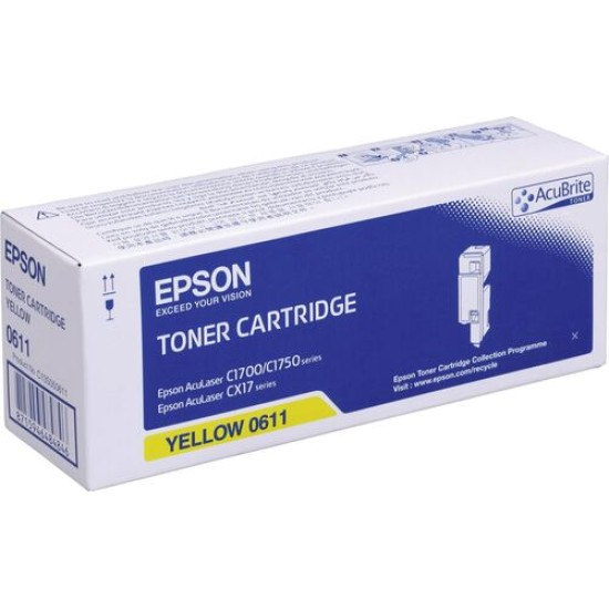 Epson C13S050611 Sarı Orjinal Toner - CX17 / C1700 T4000 Epson C13S050611 Sarı Orjinal Toner - CX17 / C1700 T4000