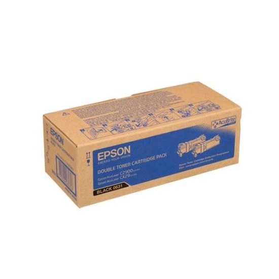 Epson C13S050631 Siyah Orjinal Toner 2li Paket - CX29 / C2900 T6822 Epson C13S050631 Siyah Orjinal Toner 2li Paket - CX29 / C2900 T6822