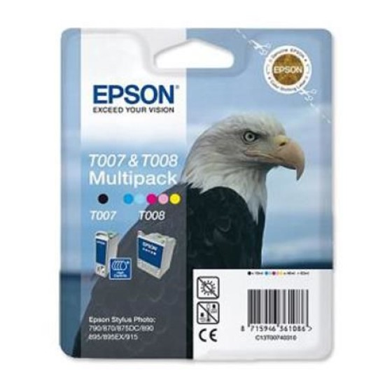 Epson C13T00740310 T007&T008 Multıpack Orjinal Kartuş T8615 Epson C13T00740310 T007&T008 Multıpack Orjinal Kartuş T8615