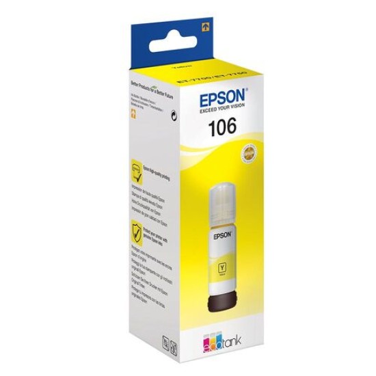 Epson C13T00R440 106 Sarı Orjinal Mürekkep Kartuş - ET-7700 T12700 Epson C13T00R440 106 Sarı Orjinal Mürekkep Kartuş - ET-7700 T12700