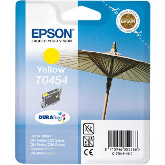 Epson C13T04544020 T0454 Sarı Orjinal Kartuş - Stylus C64 T2978 Epson C13T04544020 T0454 Sarı Orjinal Kartuş - Stylus C64 T2978