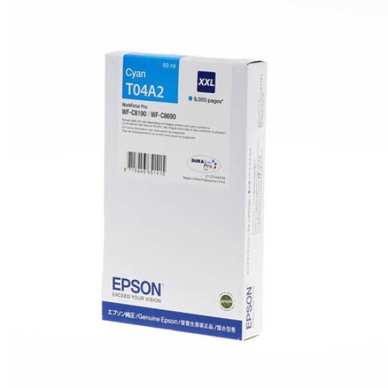 Epson C13T04A240 Mavi Orjinal Kartuş - WF-C8190DW / C8190DTWC / C8190DTW T16655 Epson C13T04A240 Mavi Orjinal Kartuş - WF-C8190DW / C8190DTWC / C8190DTW T16655