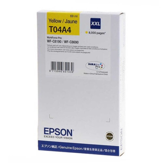 Epson C13T04A440 Sarı Orjinal Kartuş - WF-C8190DW / C8190DTWC / C8190DTW T16657 Epson C13T04A440 Sarı Orjinal Kartuş - WF-C8190DW / C8190DTWC / C8190DTW T16657