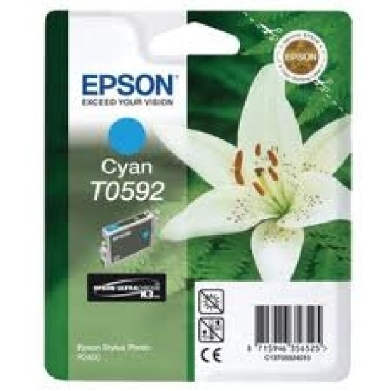Epson C13T05924020 T0592 Mavi Orjinal Kartuş - Stylus Photo R2400 T2587 Epson C13T05924020 T0592 Mavi Orjinal Kartuş - Stylus Photo R2400 T2587
