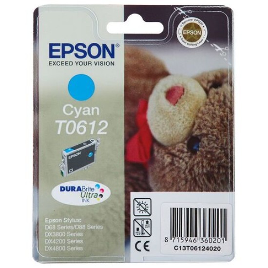 Epson C13T06124020 T0612 Mavi Orjinal Kartuş - DX3800 / DX3850 T2920 Epson C13T06124020 T0612 Mavi Orjinal Kartuş - DX3800 / DX3850 T2920