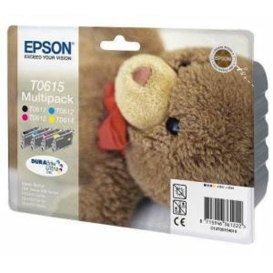 Epson C13T06154020 T0615 4lü Multıpack Orjinal Kartuş - DX3800 / DX3850 T2221 Epson C13T06154020 T0615 4lü Multıpack Orjinal Kartuş - DX3800 / DX3850 T2221
