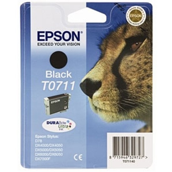 Epson C13T07114021 T0711 Siyah Orjinal Kartuş - Stylus SX215 T2336 Epson C13T07114021 T0711 Siyah Orjinal Kartuş - Stylus SX215 T2336