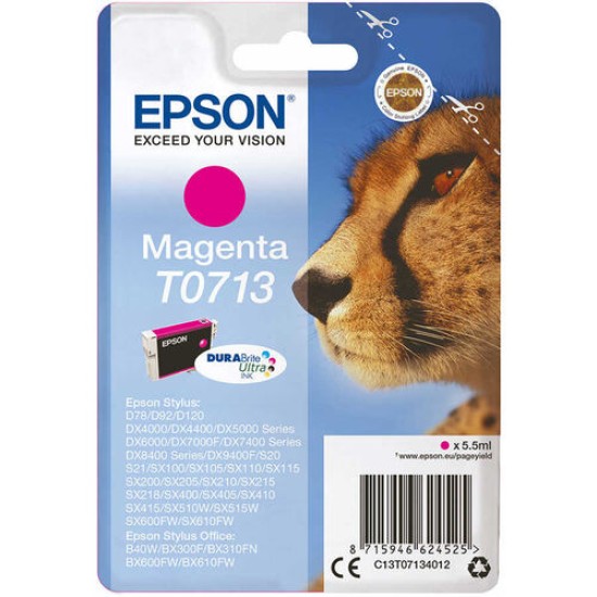 Epson C13T07134020 T0713 Kırmızı Orjinal Kartuş - Stylus SX215 T2026 Epson C13T07134020 T0713 Kırmızı Orjinal Kartuş - Stylus SX215 T2026