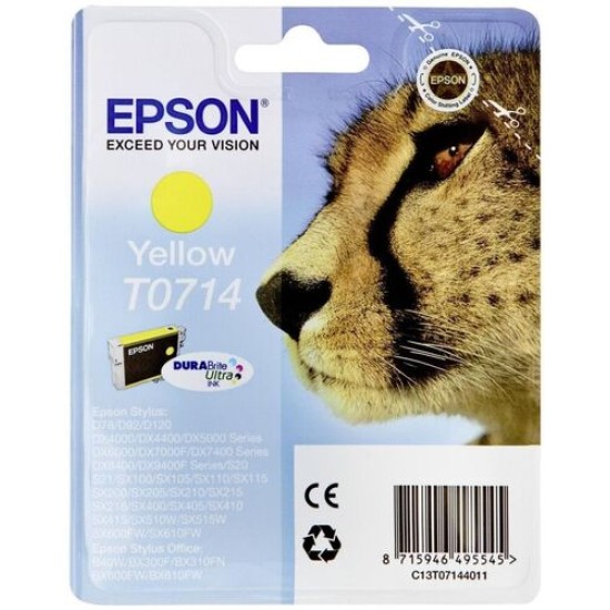 Epson C13T07144020 T0714 Sarı Orjinal Kartuş - Stylus SX215 T2917 Epson C13T07144020 T0714 Sarı Orjinal Kartuş - Stylus SX215 T2917