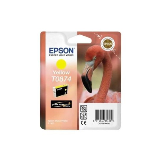 Epson C13T08744020 T0874 Sarı Orjinal Kartuş - Photo R1900 T2513 Epson C13T08744020 T0874 Sarı Orjinal Kartuş - Photo R1900 T2513
