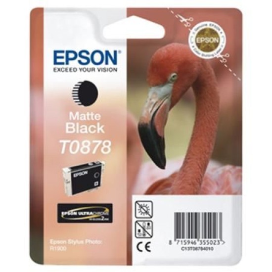Epson C13T08784020 T0878 Mat Siyah Orjinal Kartuş - Photo R1900 T7251 Epson C13T08784020 T0878 Mat Siyah Orjinal Kartuş - Photo R1900 T7251