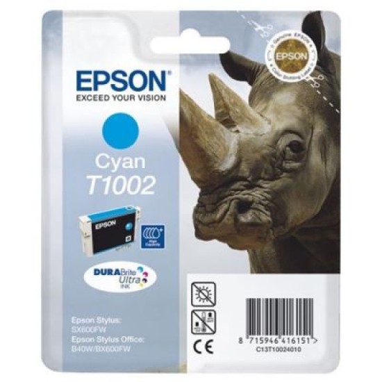 Epson C13T10024020 T1002 Mavi Orjinal Kartuş - BX600 / SX600 T2929 Epson C13T10024020 T1002 Mavi Orjinal Kartuş - BX600 / SX600 T2929