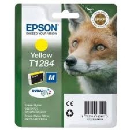 Epson C13T12844021 T1284 Sarı Orjinal Kartuş - Stylus SX125 T2020 Epson C13T12844021 T1284 Sarı Orjinal Kartuş - Stylus SX125 T2020