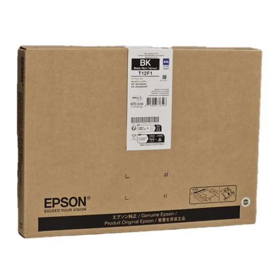 Epson C13T12F140 XXL Siyah Orjinal Kartuş - WF-M5399DW / WF-M5899DWF Epson C13T12F140 XXL Siyah Orjinal Kartuş - WF-M5399DW / WF-M5899DWF