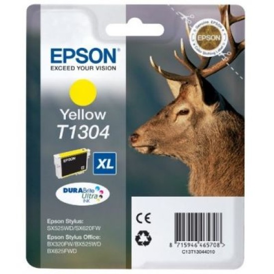 Epson C13T13044020 T1304 Sarı Orjinal Kartuş T2321 Epson C13T13044020 T1304 Sarı Orjinal Kartuş T2321