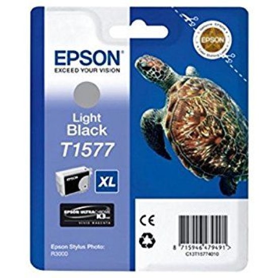 Epson C13T15774010 T1577 Açık Siyah Orjinal Kartuş - Stylus Photo R3000 T7162 Epson C13T15774010 T1577 Açık Siyah Orjinal Kartuş - Stylus Photo R3000 T7162
