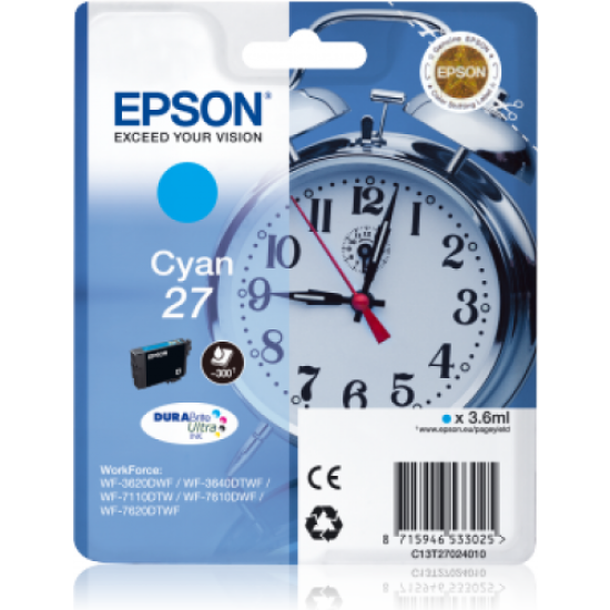 Epson C13T27024020 27 Mavi Orjinal Kartuş - WF-3620 T7440 Epson C13T27024020 27 Mavi Orjinal Kartuş - WF-3620 T7440