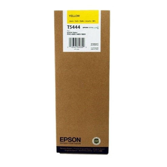 Epson C13T544400 T5444 Sarı Orjinal Kartuş - Stylus Pro 4000 T2113 Epson C13T544400 T5444 Sarı Orjinal Kartuş - Stylus Pro 4000 T2113