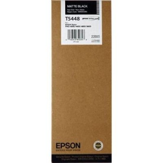 Epson C13T544800 T5448 Mat Siyah Orjinal Kartuş - Stylus Pro 4000 T2027 Epson C13T544800 T5448 Mat Siyah Orjinal Kartuş - Stylus Pro 4000 T2027