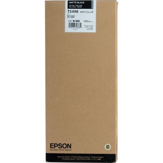 Epson C13T549800 T5498 Mat Siyah Orjinal Kartuş - Stylus Pro 10600 T2140 Epson C13T549800 T5498 Mat Siyah Orjinal Kartuş - Stylus Pro 10600 T2140