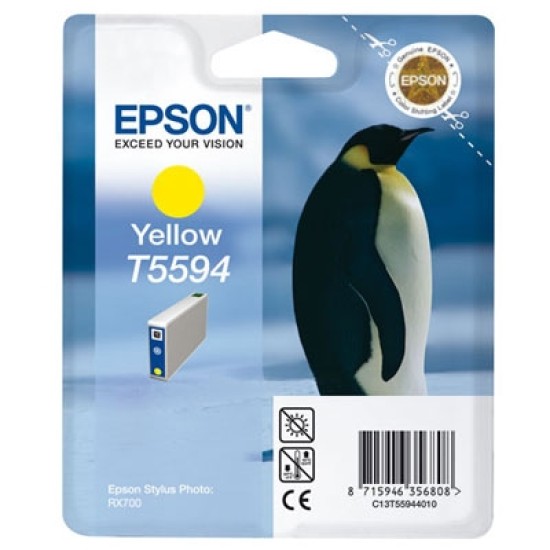 Epson C13T55944010 T5594 Sarı Orjinal Kartuş - Stylus Photo RX700 T1881 Epson C13T55944010 T5594 Sarı Orjinal Kartuş - Stylus Photo RX700 T1881