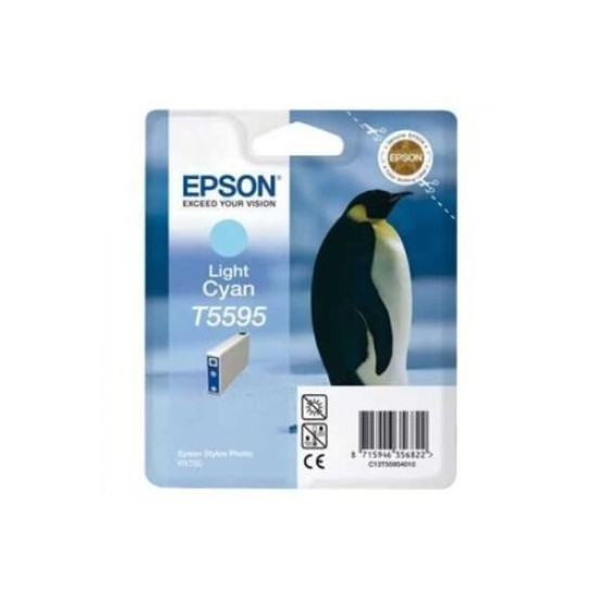Epson C13T559540 T5595 Açık Mavi Orjinal Kartuş - Stylus Photo RX700 T2888 Epson C13T559540 T5595 Açık Mavi Orjinal Kartuş - Stylus Photo RX700 T2888
