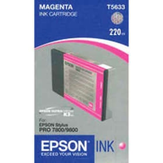 Epson C13T563300 T5633 Kırmızı Orjinal Kartuş - Stylus Pro 7800 T1610 Epson C13T563300 T5633 Kırmızı Orjinal Kartuş - Stylus Pro 7800 T1610