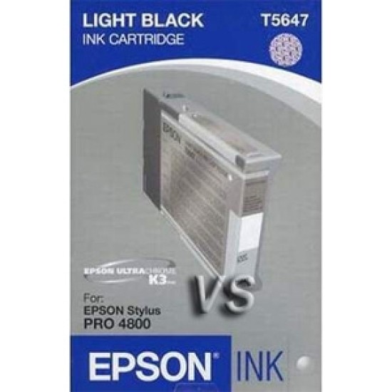 Epson C13T564700 T5647 Açık Siyah Orjinal Kartuş - Stylus Pro 4800 T2048 Epson C13T564700 T5647 Açık Siyah Orjinal Kartuş - Stylus Pro 4800 T2048